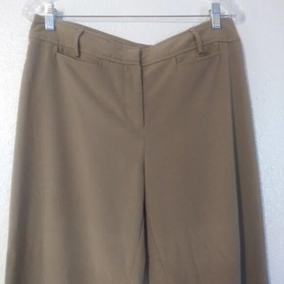 Christopher & Banks women's size 12 tan stretch pants - Picture 2 of 14